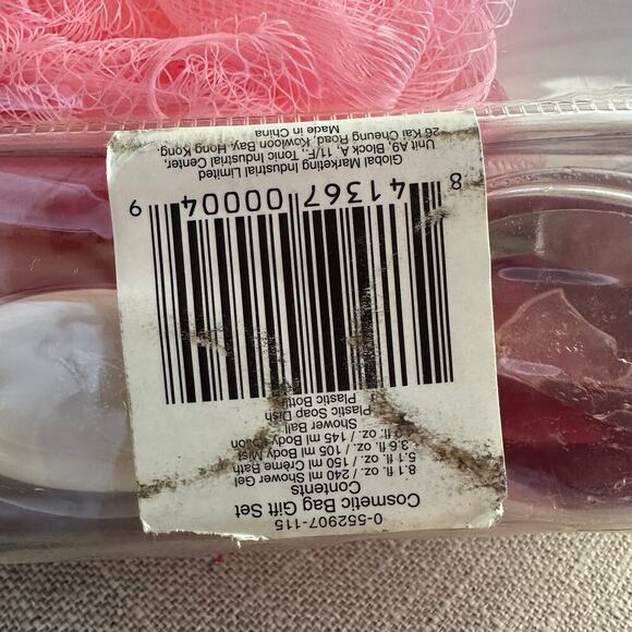 Vintage Bath & Body Works Escapes Cosmetic Bag Set Set Rose Cream Spray Gel - Picture 9 of 16